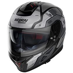 Picture of Nolan N885275440322 N80-8 Starscream Motorcycle Helmet - Flat Black/Grey - Medium