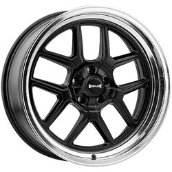 Picture of Ridler 610-7865MB RIDLER 610 MATTE BLACK POLISHED 17X8 5-114.3 0MM 83.82MM