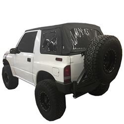Picture of King 4WD 14011135 Replacement Soft Top - Black Diamond - Tracker