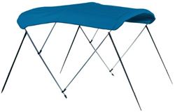 Picture of Carver Covers A5469TB04 Round Tube Bimini Top Kit with Nylon Fittings, Pacific Blue Sunbrella 6'L, 54"H, 67-72"W (Ships Fully Assembled)