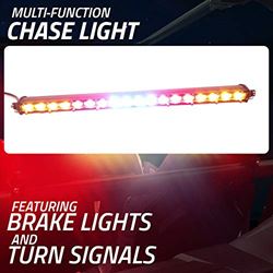 Picture of ADVANCED ACCESSORY CONCEPTS 81801 Chase Light bar Conventional with RF Remote RGB, TS and Brake Requires Brkt for Tube Mount , Black