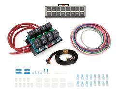Picture of Auto-Rod Controls 8004D 8 Switch In-Dash Control Module  C/f Finish