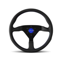 Picture of Momo MCL35BK6B Monte Carlo 350 Steering Wheel Leather Blue Stich