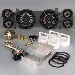 Picture of New Vintage USA 44670-01 6 Gauge Aviator Series Blk 70-78 Camaro