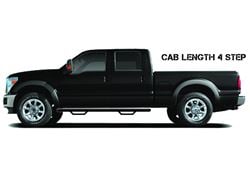 Picture of N-Fab C1475CCTX Nerf Step - Cab Len (2 Stps) - 14-18 Silv/sierra 1500 Crew-Txblk