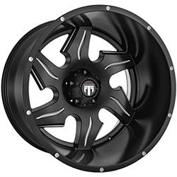 Picture of AMERICAN TRUXX AT163-22450M-76 AT163-221443M AMERICAN TRUXX NINJA AT163 GLOSS BLACK MILLED 22X14 5-150 -76MM 110.3MM