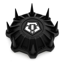 Picture of TIS CAP-TIS-M18-SPIKE CAP-TIS-M18-SPIKE TIS SATIN BLACK BOLT-ON FULL-COVER TIS CAP WITH SPIKED LUGS