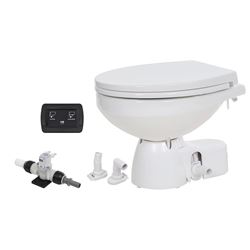 Picture of Jabsco 38045-4192RSP Quiet Flush E2 Fresh Water Toilet Regular Bowl - 12v – Soft Close Lid