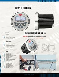 Picture of Boss Audio Systems PGR35B Weatherproof Marine Gauge Receiver - Bluetooth, Digital Media MP3 Player, No CD Player, USB Port, AUX-In, AM/FM Radio Receiver