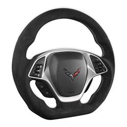 Picture of Drake Muscle Cars CV950-22 Steering Wheel Alcantara Wrapped