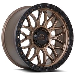 Picture of Lock Off-Road Wheels COMBAT-2957MRMBR COMBAT Matte Bronze W Matte Black Ring