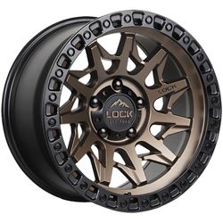 Picture of Lock Off-Road Wheels LUNATIC-2187MRMBR LUNATIC Matte Bronze W Matte Black Ring
