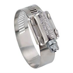 Picture of Ideal 6M20051 212 Stainless Steel Lined Clamp with 305 Stainless Steel Screw, 1-1/4" to 2-1/8" Diameter, 5/8" W