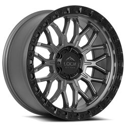 Picture of Lock Off-Road Wheels COMBAT-7969MGMBR12N COMBAT Matte Grey W Matte Black Ring