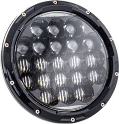 Picture of Letric Lighting LLC-ILHC-7A 7in. LED Headlight for compatible with Indian - Aggressive Style Multi-compatible with Mini LED - Black