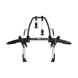 Picture of Thule 993005  OutWay Platform 2 Premium trunk mount bike carrier with raised platform designed to keep the rear lights and license plate visible, and fits wide range of vehicles including those with a spoiler.