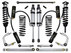 Picture of ICON Vehicle Dynamics K53068 ICON 2010-2024 Toyota 4Runner/2010-2014 Toyota FJ Cruiser, 0-3.5" Lift Stage 8 Suspension System, Billet UCA
