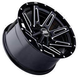Picture of Big Baller Brand Wheels H137-LB4-1839 H137 LB4 Gloss Black Milled