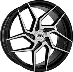 Picture of Big Baller Brand Wheels H147-Z06-1474 H147 Z06 Gloss Black with Brushed Face