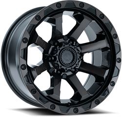 Picture of American Outlaw Wheels 100046 Capone Gloss Black w/ Black Tint