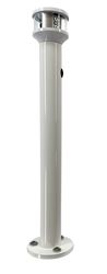 Picture of Seaview SVLTP12LED 12" tall 1.25" diameter light post with 2.75" round base plate/ Comes with LTBLED12 nav light