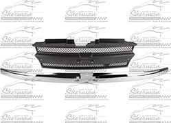 Picture of Sherman 690-99-1 GRILLE DK GRY W/ CHR MLDG W/O HEADLAMP WASHERS TRAILBLAZER 02-09