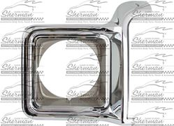 Picture of Sherman 898-95L LH HEADLAMP DOOR CHR/ARG W/ SINGLE ROUND HEADLAMP CHEVY/ P/U/BLAZER/JIMMY/SUBURB AN 73-78