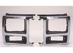Picture of Sherman 575-95AL LH HEADLAMP DOOR CHR/BLK FORD P/U/BRONCO 80-86