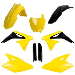 Picture of Polisport 91430 Complete Plastic Set (with Fork Protection) Suzuki Colour OEM 14-16