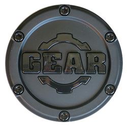 Picture of GEAR OFF ROAD CAP-6LP-M15 CAP-6LP-M15 G/A NEW STYLE BLACK POP-IN CAP WITH COGS FOR 6 LUG