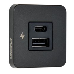 Picture of Scanstrut SC-TILE-10 SCANSTRUT TILE USB-1/USB-C INTERIOR CHARGING SOCKET 12/24