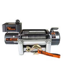 Picture of Mile Marker 77-50141W 8000 LB Winch 100 Foot Steel Cable Waterproof 4.8 HP Series Wound Motor 12V SEC8 ES Mile Marker