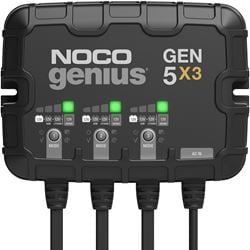 Picture of Noco Genius GEN5X3 NOCO Company GEN5X3 12V 3-Bank, 15-Amp On-Board Battery Charger