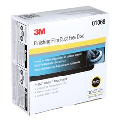 Picture of 3M 01068 Hookit 6" P1200 Grit Dust-Free Finishing Film Disc