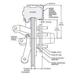 Picture of Wilwood 140-10742-D DP6 Front Kit,12.19", Drilled
