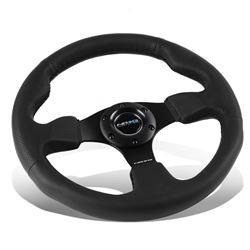 Picture of NRG Innovations RST-012R Race Style - Leather Steering Wheel 320mm W/ Bla