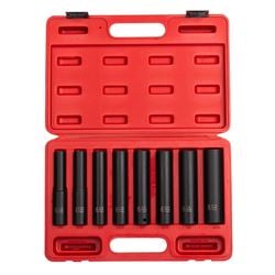Picture of Sunex Tools 2848 1/2" Drive, SAE 5" Extra Long Deep Impact Socket Set, 8 Pc.