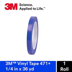 Picture of 3M 6405 PLASTIC TAPE SCOTCH 471 BLUE 1/4 X 36YD