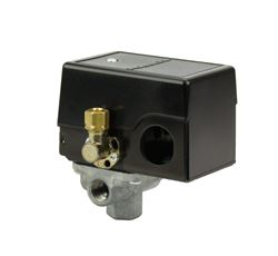 Picture of Hubbell 69JF7LY2C Pressure switch for air compressor made by  /   95-125 Four port w/ unloader & on/off lever