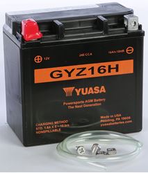 Picture of Yuasa Batteries YUAM716GH Yuasa (YUAM716GH) GYZ16H Activated Battery
