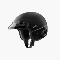 Picture of SENA SURGE-MBGB00M3 Open Face Smart Helmet with Mesh Intercom Matte Black Medium