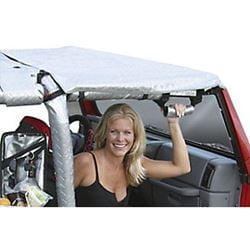 Picture of Vertically Driven Products 5093401 California Brief Soft Top: 19972003 Jeep Wrangler; Black Diamond Plate