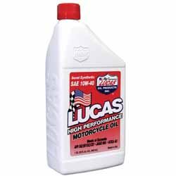 Picture of Lucas Oil 10710-6 Semi-Syn 10W-40 Motor- Cycle Oil 6X1 Qt