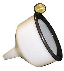 Picture of WirthCo 90190 Funnel King White Polyethylene Side Fill Funnel with Anti-Splash Ring - 144 oz. Capacity