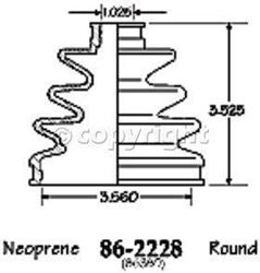 Picture of EMPI 86-2228-D CV Boot