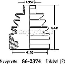 Picture of EMPI 86-2374-D CV Boot