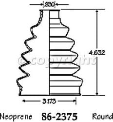 Picture of EMPI 86-2375-D Cruiser CV Boot