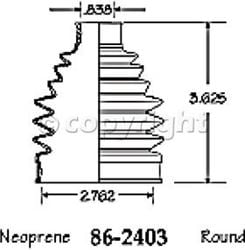 Picture of EMPI 86-2403-D CV Boot