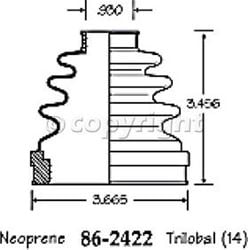 Picture of EMPI 86-2422-D CV Boot