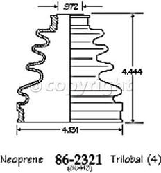 Picture of EMPI 86-2321-D CV Boot